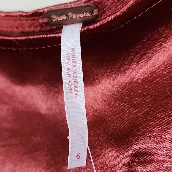 NWT Free People Silky Sunrise Assymetrical Ruffle Skirt - Picture 5 of 5